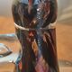 Vintage candle holder, glass paste