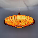 Walnut pendant lamp by Temde