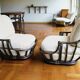 70s Rattan Armchairs (*2)