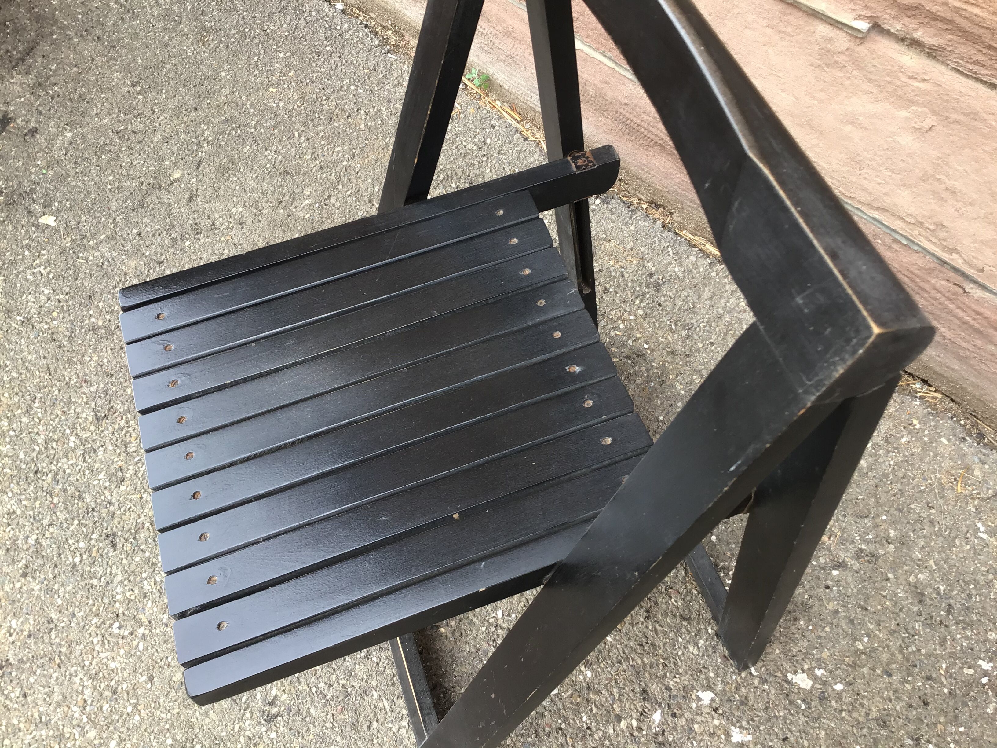 4 vintage folding chairs 1960