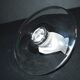 Lalique ashtray bowl Cheeky Sparrow crystal frosted and signed