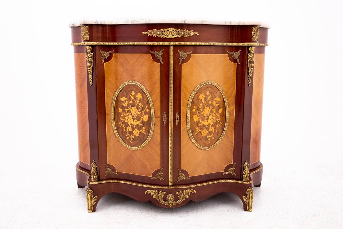 Chest of drawers with stone top, Western Europe, first half of the 20th cen