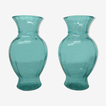 Paire de vases vert céladon