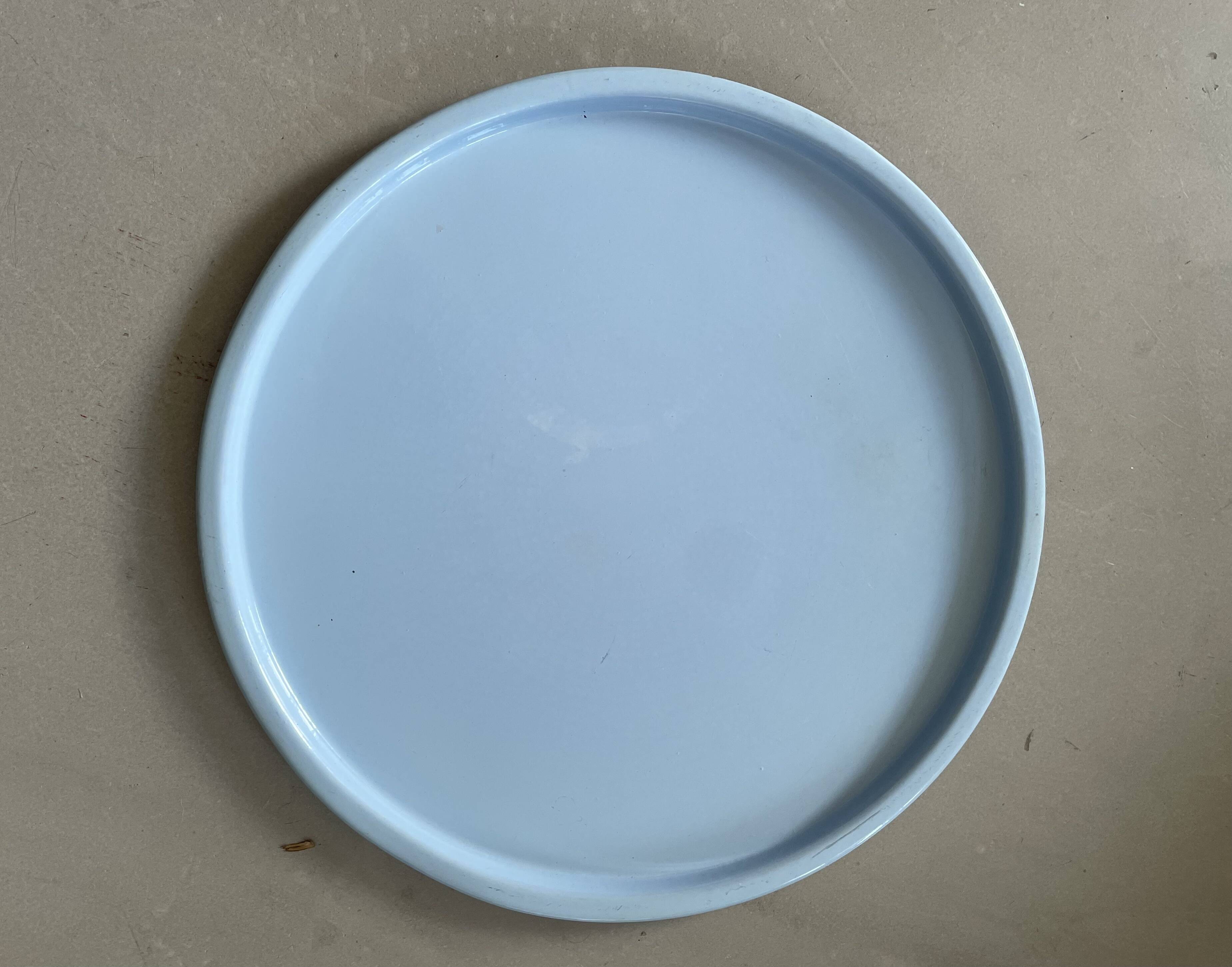 Vintage enameled metal tray