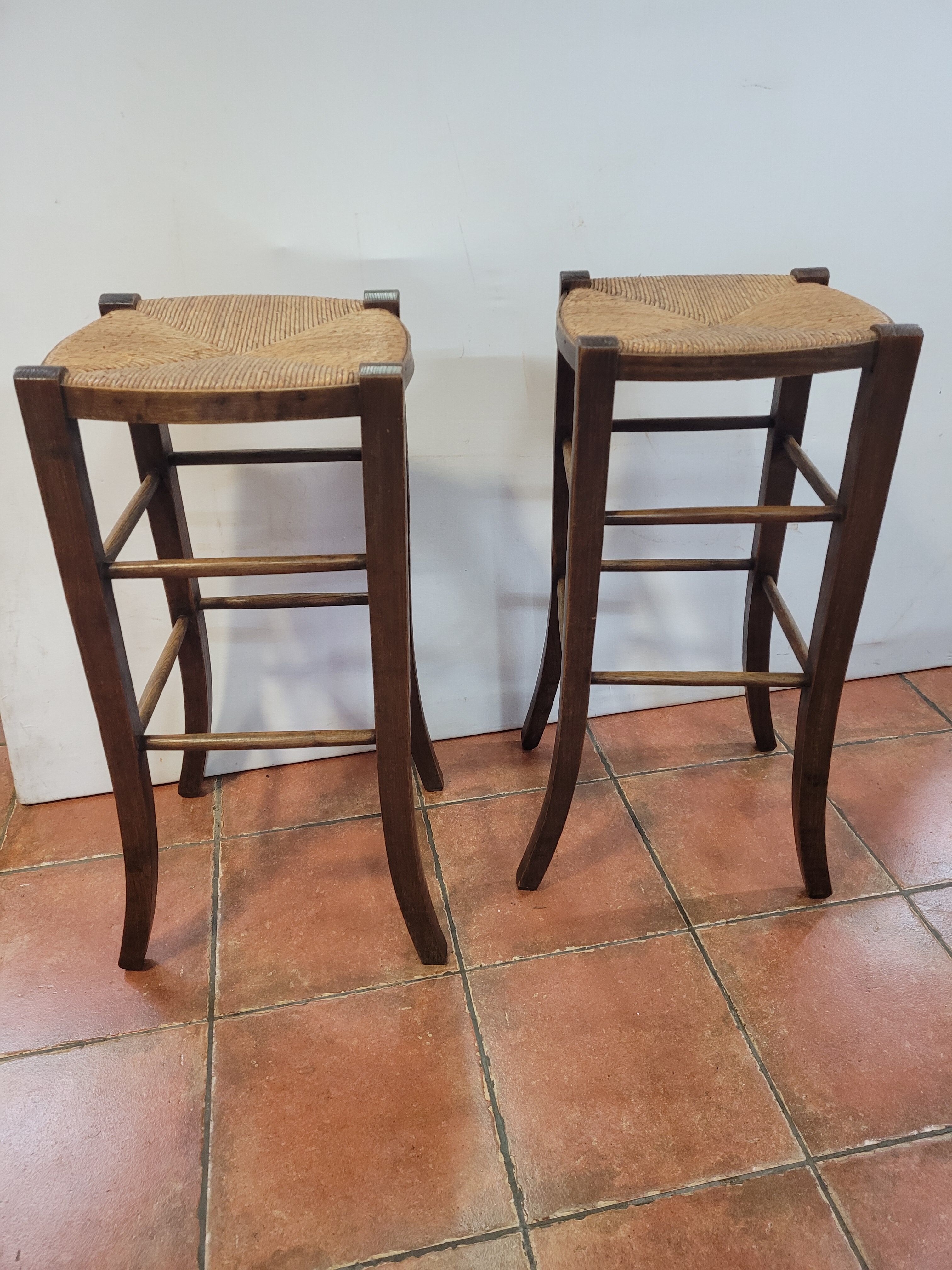 Pair of antique bar stools
