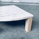 Mid-Century Modern Travertine Edge Side Table, Italy, 1970s