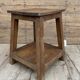 tabouret d'atelier en teck birman