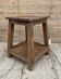 tabouret d'atelier en teck birman