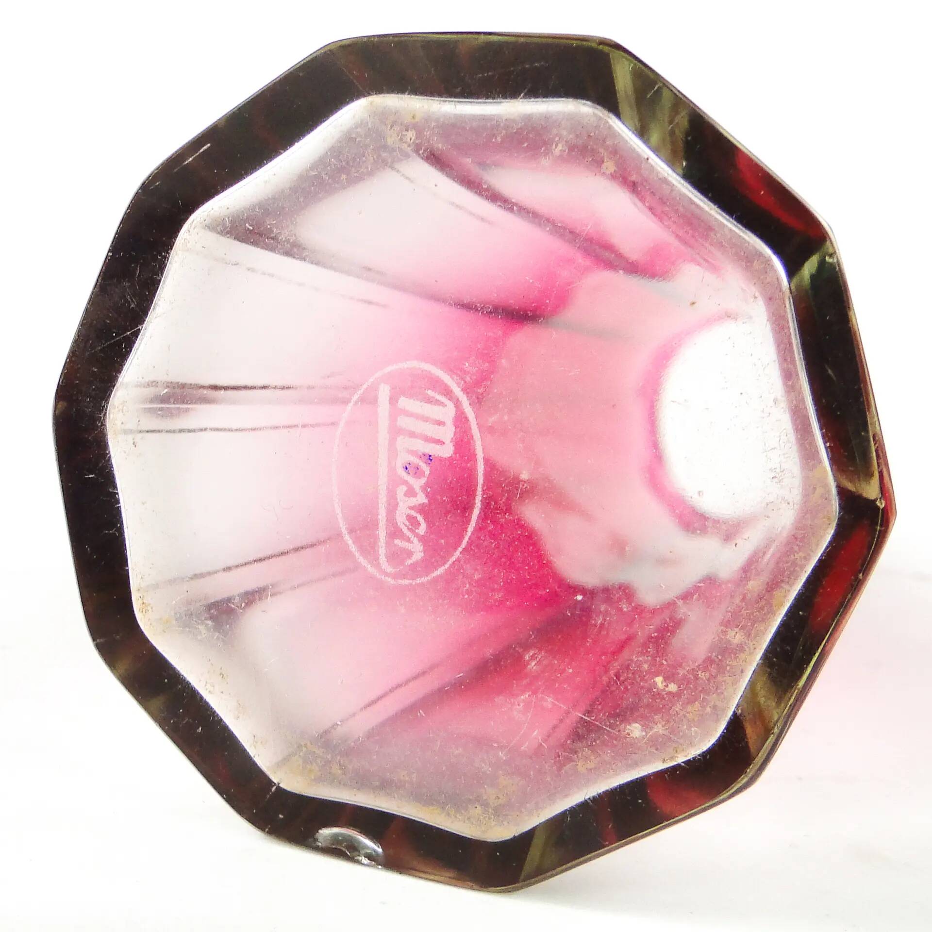 Art Deco vase, crystal, Bohemia, Czechoslovakia, 1930s