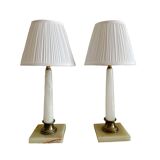 Paire de lampes néoclassiques vintage