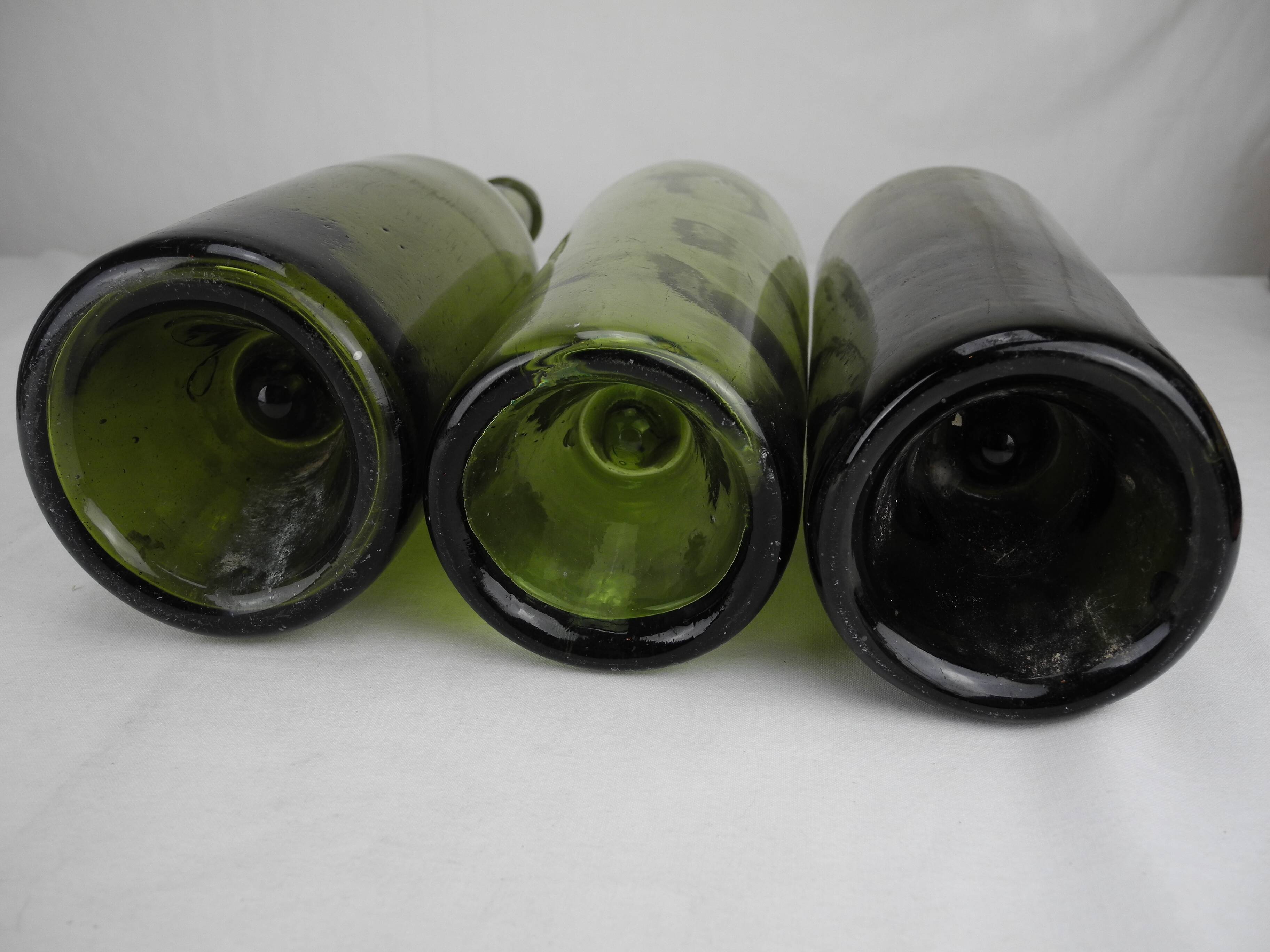 old wine bottles blown glass antique french wine bottles