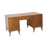 Vintage walnut desk made in the 1950s