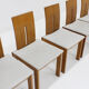 Vintage Italian dining room chairs set of 8