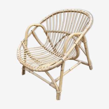 Adult vintage rattan chair