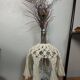 Canister glass macramé decoration