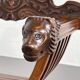 Vintage folding chair in carved wood