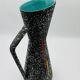 Vintage pitcher Hubert Bequet in speckled ceramic Belgium