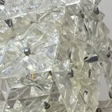 Diamond point plexiglass suspension light and aluminium