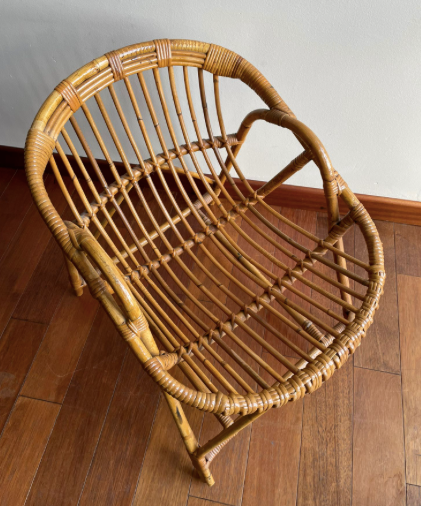 Fauteuil rotin enfant