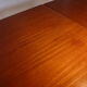 Scandinavian extendable rectangular teak table