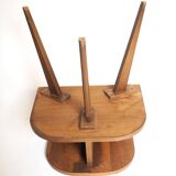 Wooden tripod bedside table