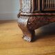 Pair of curved wicker bedside tables