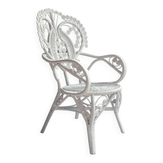 Vintage rattan dining chair