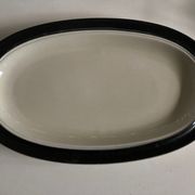 Produit Pop Up Noel 22 Plat céramique West Germany 1970 bordé noir