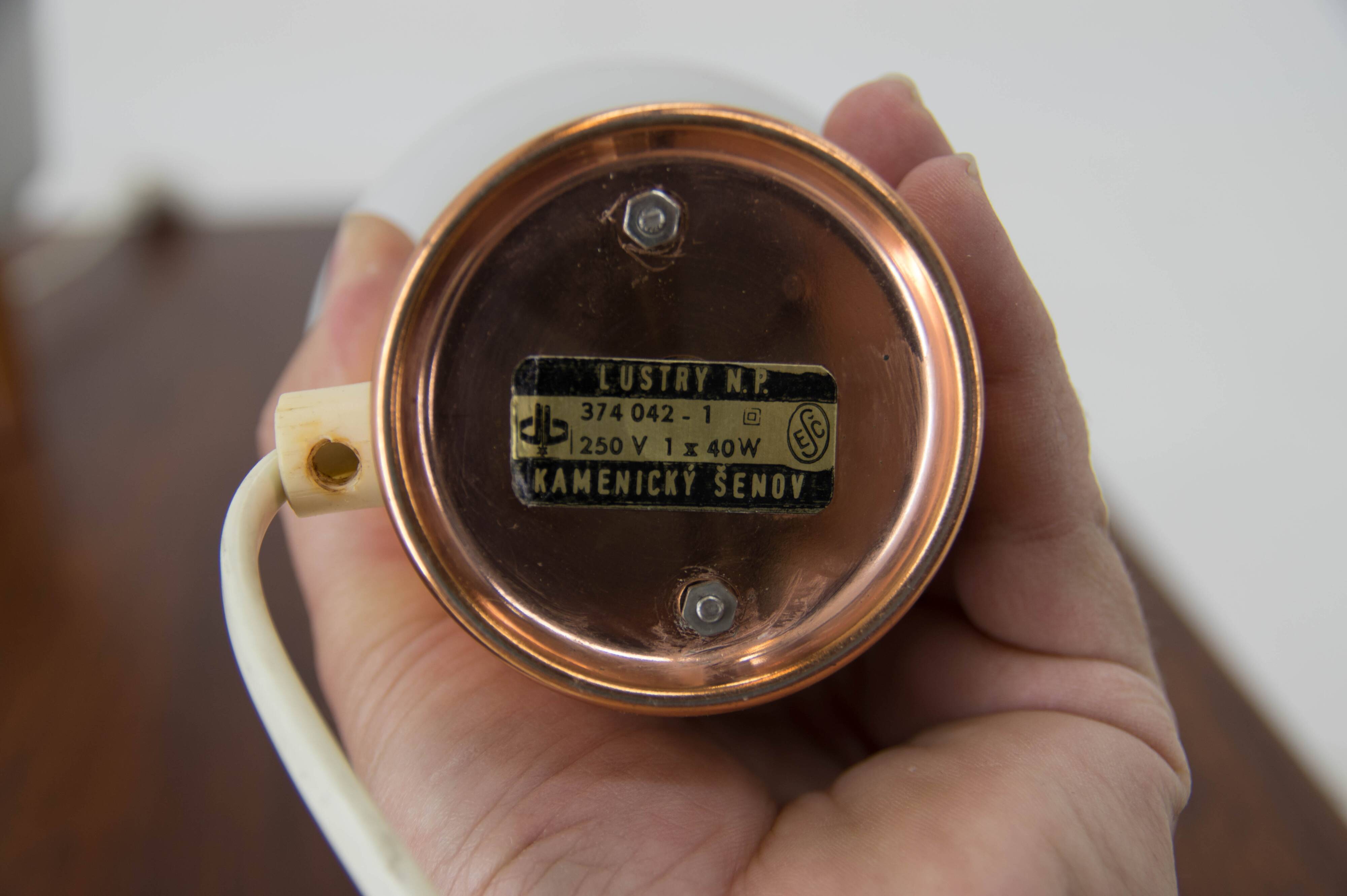 Set of Two Bedside Lamps by Lustry, Kamenicky Senov, 1970s