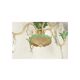 Chandelier 1950s painted metal and grapevines