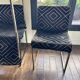 Suite de 6 chaises vintage années 70 style Milo Baughman