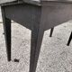 Pupitre bureau enfant d'école peint en noir 1950