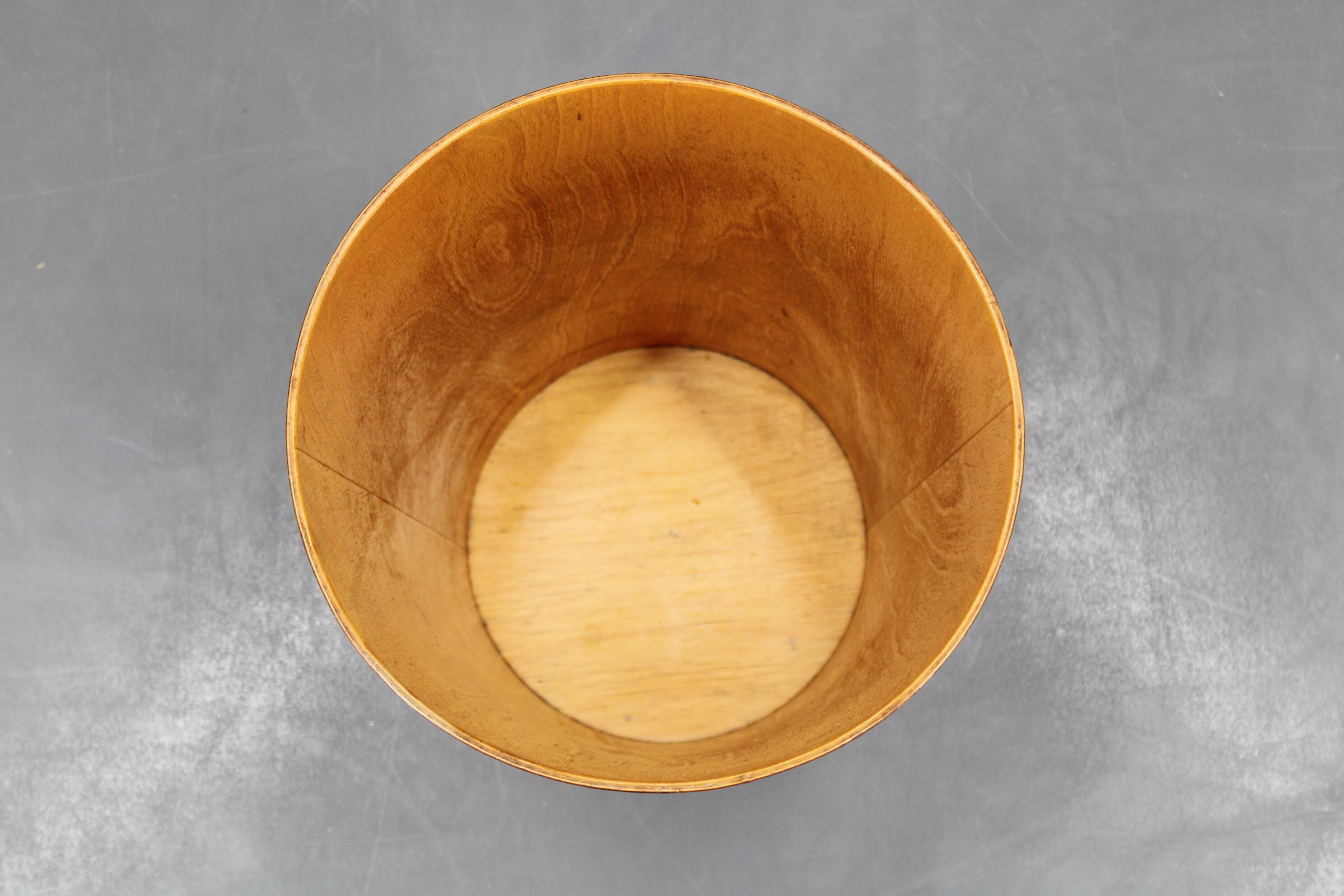 Panier en papier en teck suédois des années 1960, conçu par Martin Åberg pour Servex.