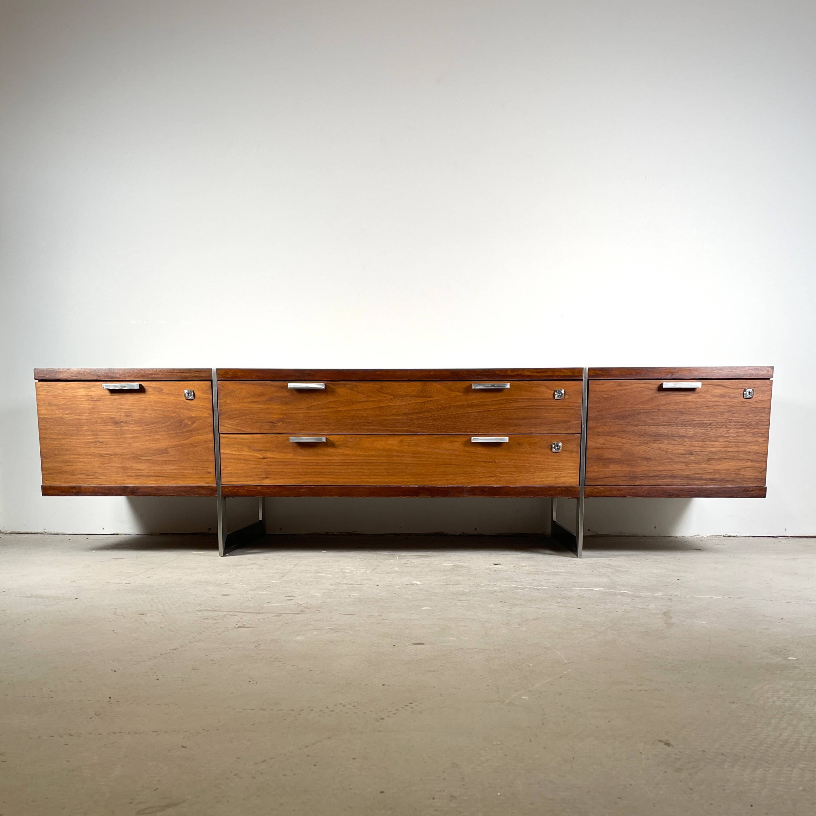Vintage sideboard on stainless steel legs