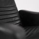 Mid-Century Rare Black Leather Scandinavian Armchair by Ire Möbel, 1970s, Set of 2