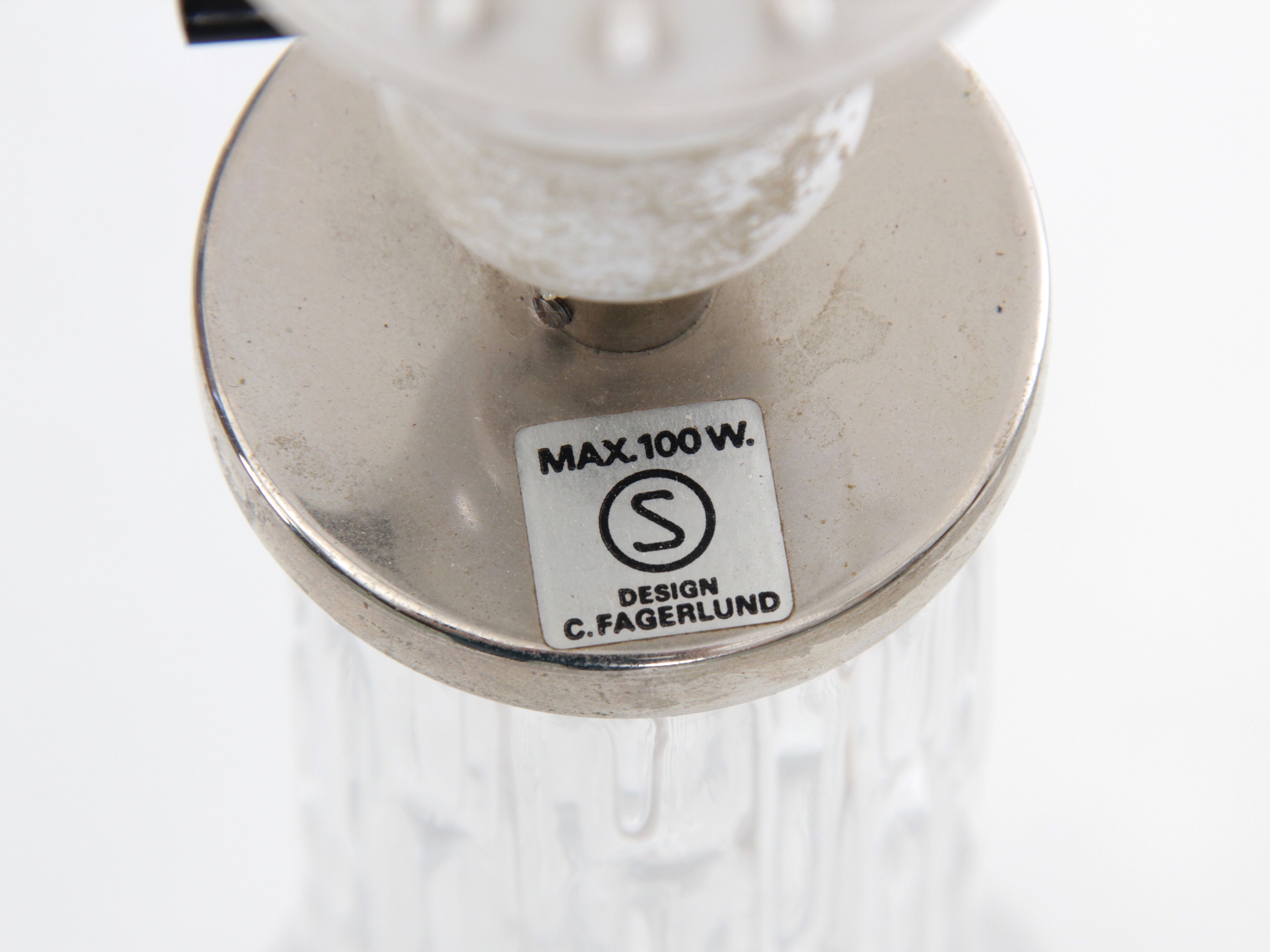 Pair of crystal table lamps