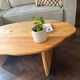 Solid wood coffee table