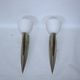 A pair of vintage ‘Torches’ wall lights, 1980s/1990s – steel and glass, E27