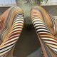 Pair of Napoleon III style crapaud armchairs - work from the 1950s