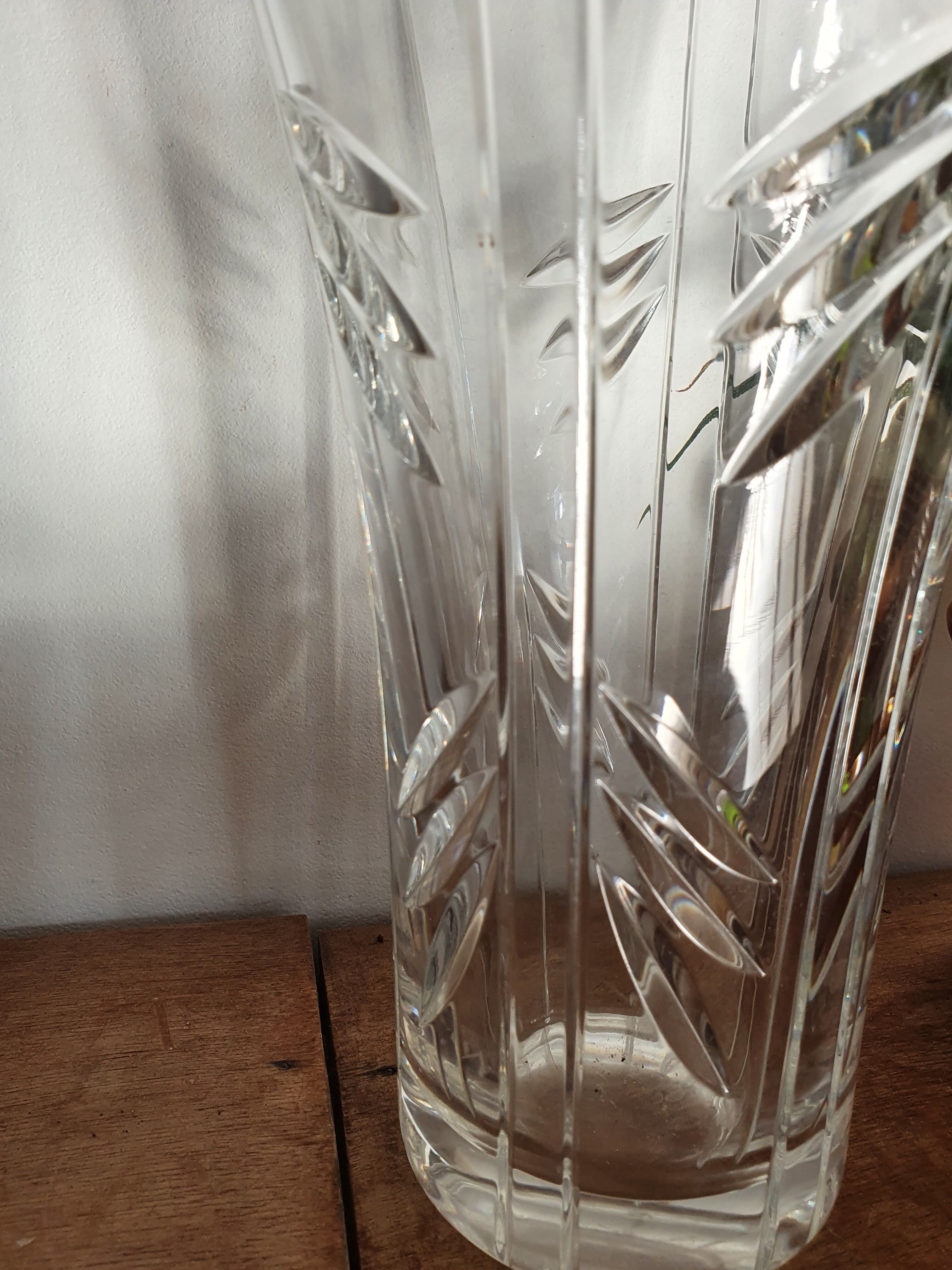 Crystal vase from the Czech Republic