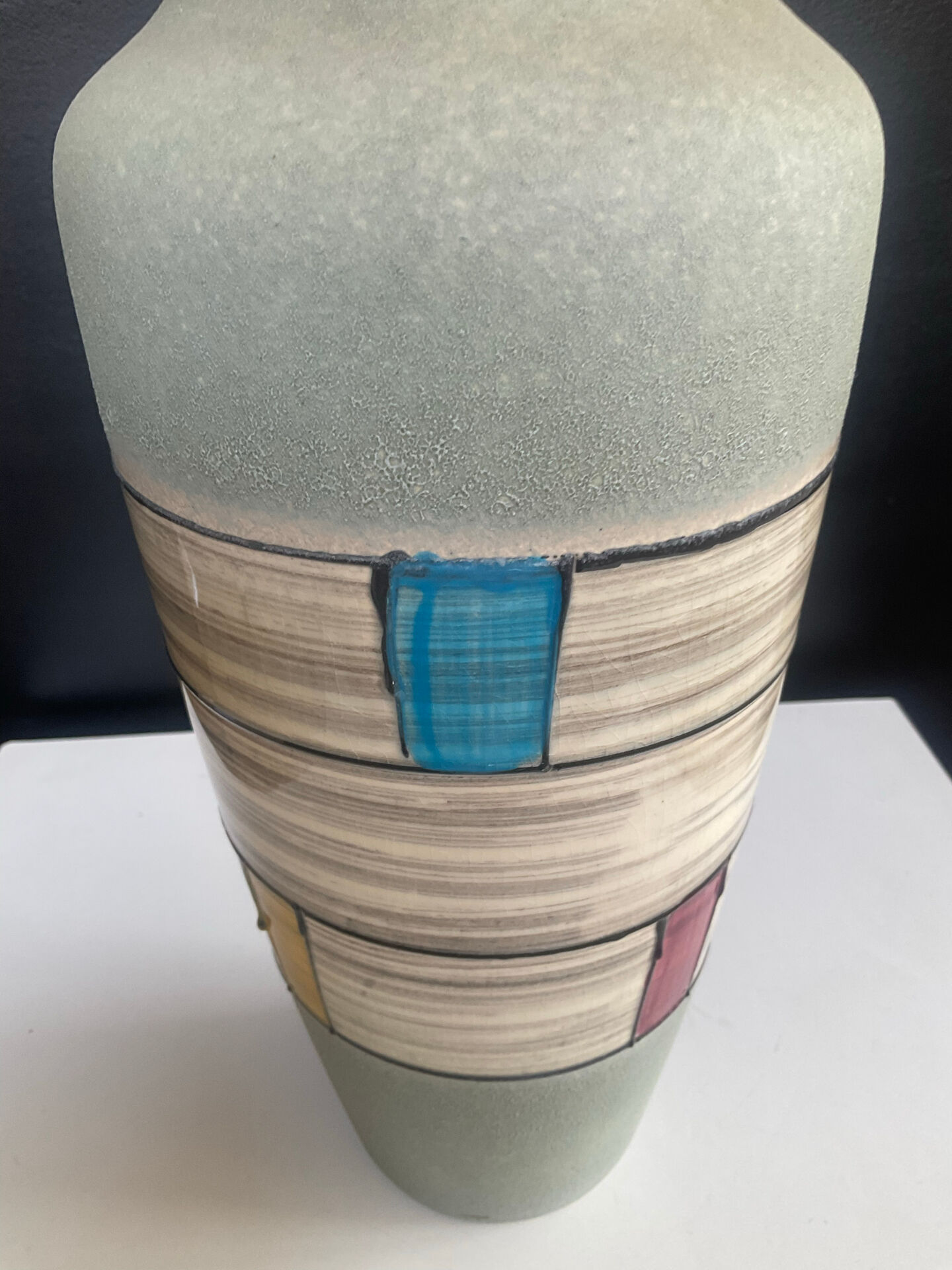 Ceramic vase from West Germany from the 60s-70s.