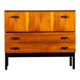 Rosewood burl chest of drawers
