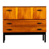 Commode en loupe de palissandre