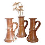Bougeoirs grès émaillé