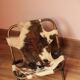 Vintage cowhide chair for children