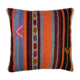 Vintage Turkish Kilim Cushion Cover , 60 x 60 cm