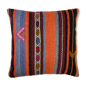 Housse de coussin Kilim turque vintage, 60 x 60 cm