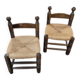 Pair of Chairs - Brutalist - Designed by Charles Dudouyt - c. 1940