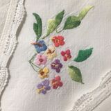 8 hand-embroidered napkins
