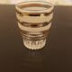 Set of 6 gilded glasses and granitas